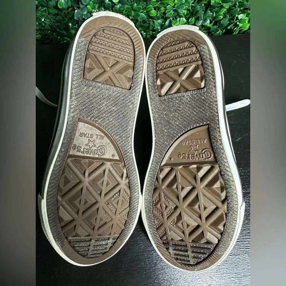 Converse Chuck Taylor All Star Hi Peace On Earth In Plaid Sneakers Size 12 boys